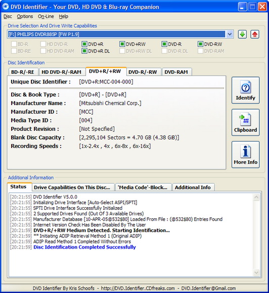 DVD Identifier v5.2.0 Screenshot
